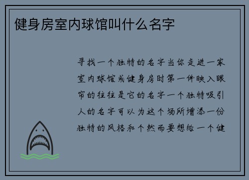 健身房室内球馆叫什么名字